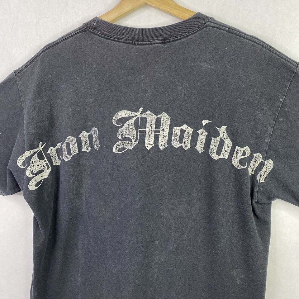Iron Maiden The Trooper Promo Band Tee T Shirt VTG Style Faded Rock