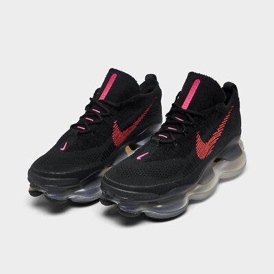 Nike Air Max Scorpion Flyknit Casual Shoes Black / Red Sz 8  display picture 2