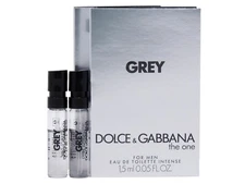 D&G DOLCE & GABBANA THE ONE GREY EDT 1.5ml .05fl oz x 2 COLOGNE SPRAY SAMPLES