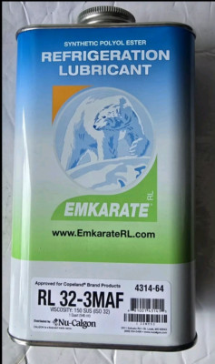 Nu Calgon Emkarate RL 32-3MAF POE refrigeration lubricant