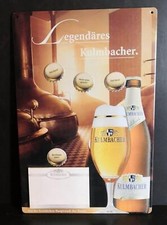 Kulmbacher Blechschild mit 4 Magneten und Notizzettel, ca. 23x35 cm, Deko, Bier