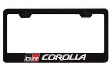 Black License Plate Frame For Toyota Gr Corolla