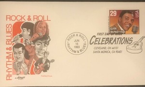 CLYDE McPHATTER RHYTHM BLUES ROCK & ROLL 1993 FIRST DAY COVER Postmark Artmaster