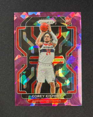 2021-22 Panini PRIZM Corey Kispert Purple Ice /149 #275 Rookie RC Wizards