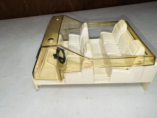 Vintage 70s Tonka Fire Truck Plastic Cab Windows Interior Seats