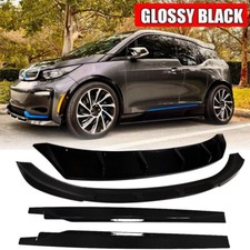 Glossy Black For Bmw I3 I3s 2018-22 Front Bumper Lip Rear Diffuser Side Skirts Glossy Black For Bmw I3 I3s 2018-22 Front Bumper Lip Rear Diffuser Side Skirts