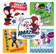 25 Spidey And His Amazing Friends Patient Stickers, 2.5" x 2.5" each