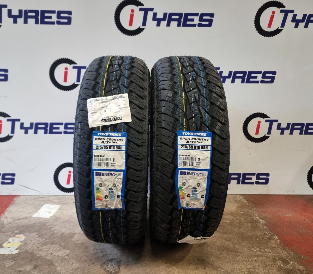X2 215 65 16 TOYO OPEN COUNTRY A/T PLUS ALL TERRAIN 4X4 TYRES 215