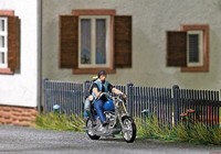 H0 Us-Motorrad Mit BikerpäRchen Busch 7860 Neu!!!