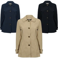 Ex Bhs Smart Lightweight Single Breasted Raincoat Mac - 3 Colours - Sizes 8-22