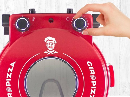 Beper P101CUD301 Pizzaofen mit Bullauge, 400°, 31 cm Keramikplatte, 5 Kochstufen - Bild 2 von 8