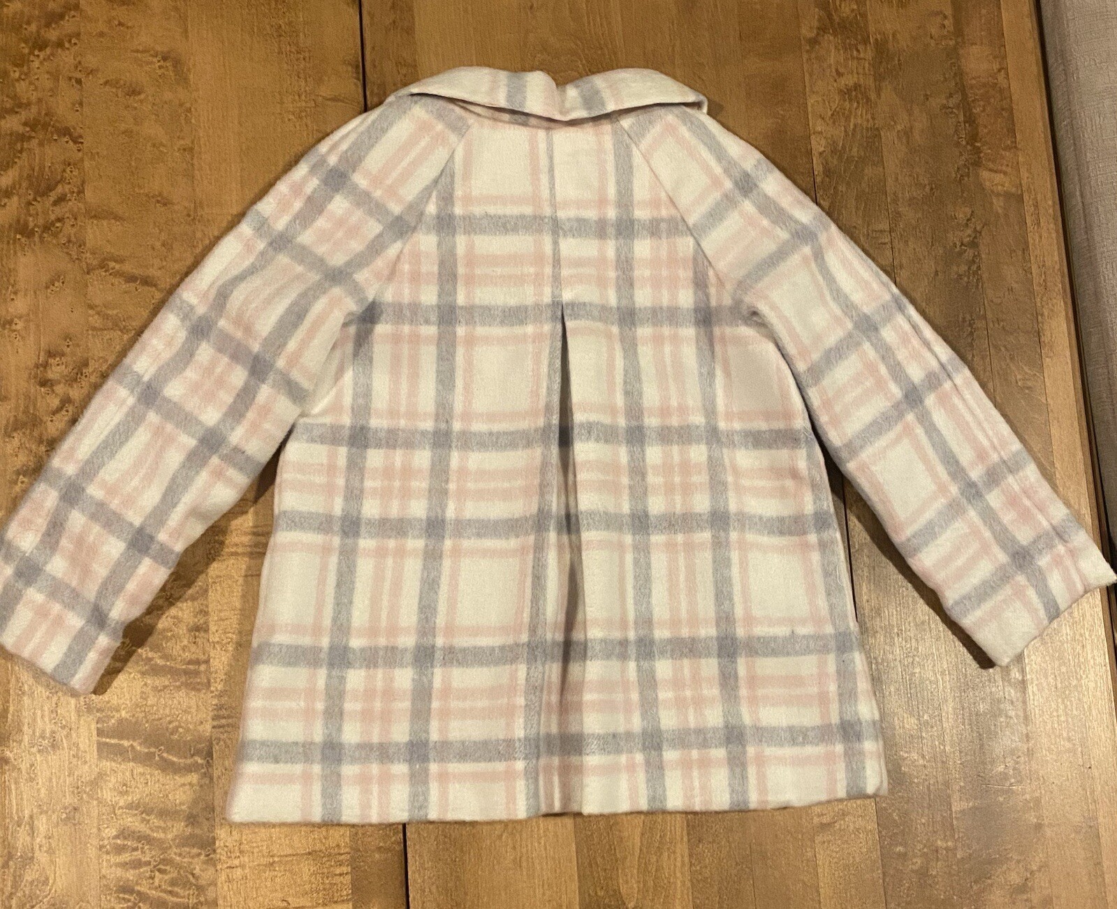 Girls Max Studio Pink Plaid Jacket Coat Easter Dress Button NWOT 3T image 4