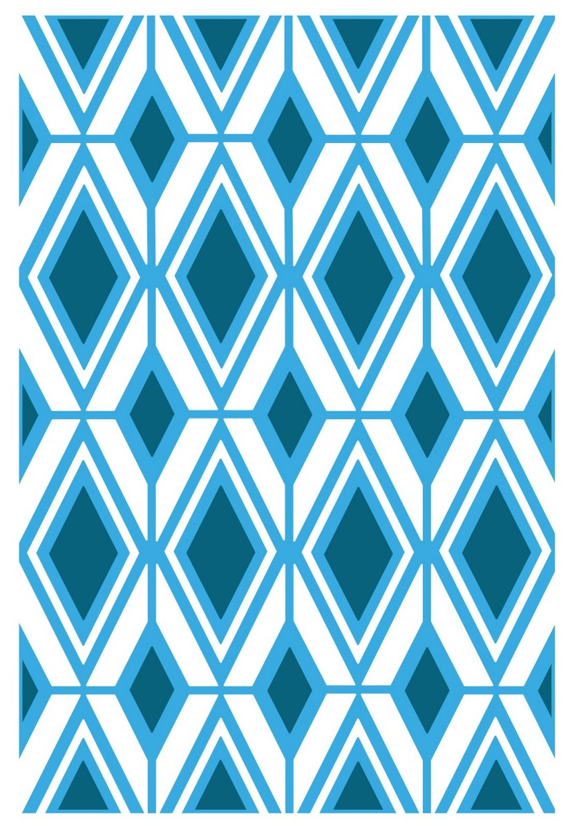 sy19751220✾ Sizzix Rhombus Line Pattern ML Embossing folder #665740