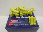 3 X PAIRS OF SPEAR & JACKSON RUBBER CORNER LINE BLOCKS   SJ RLB OY   YELLOW