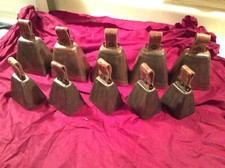 Antique Set of 10 German Bells
