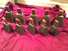 Antique Set of  10 German Bells