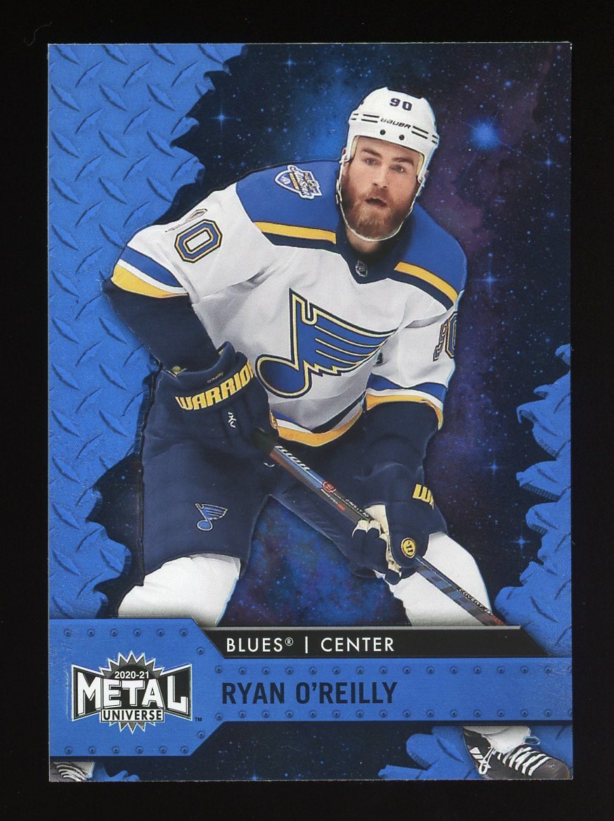 2020-21 Skybox Metal Universe Ryan O'Reilly Blue Spectrum #90 St. Louis Blues