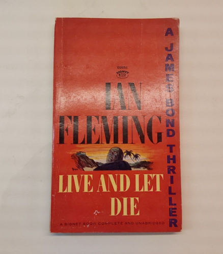 Ian Fleming Live And Let Die James Bond Signet Paperback Book 1963 Vintage - Picture 1 of 5
