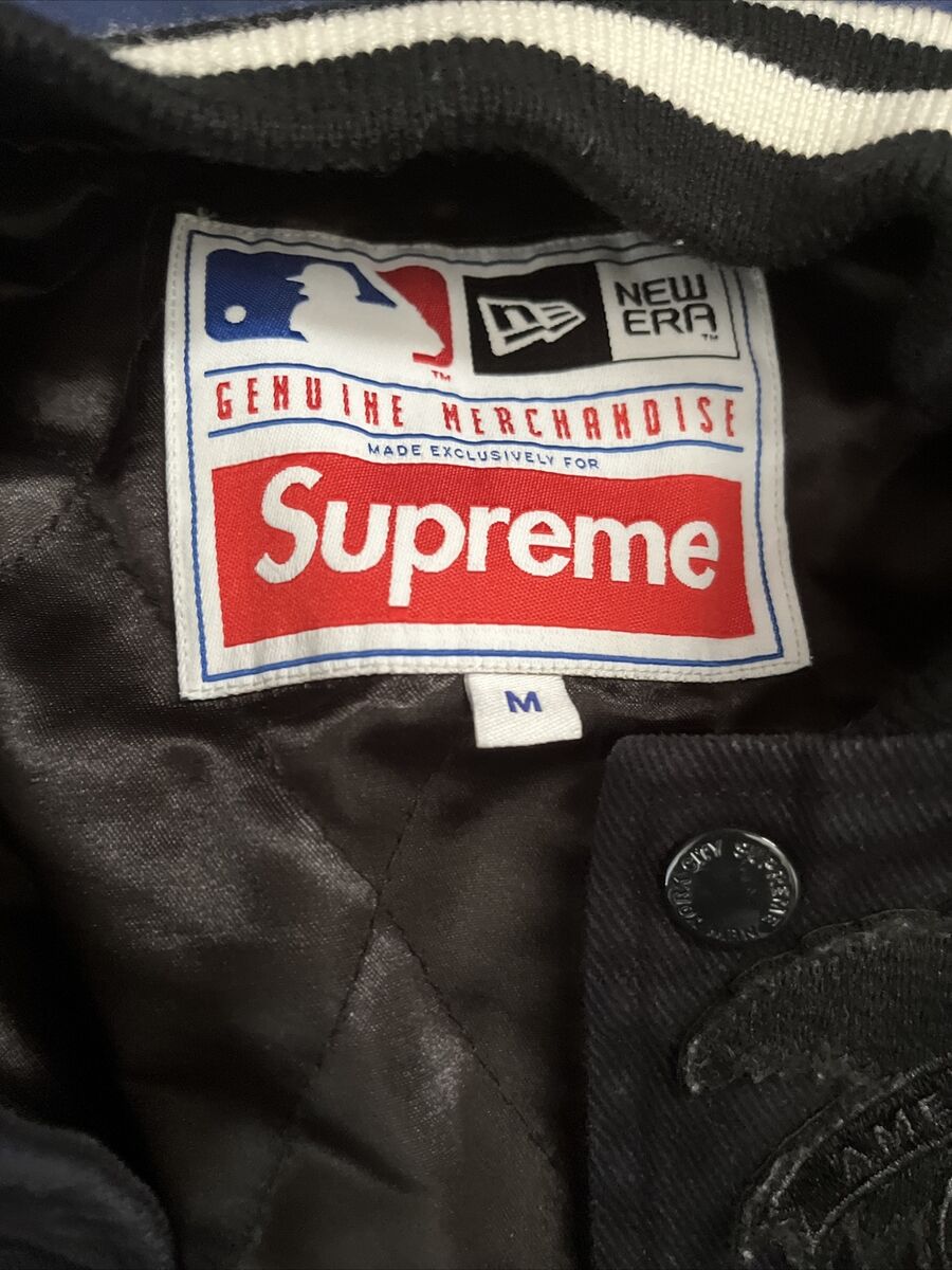 Supreme x New Era x MLB Varsity Jacket Black SS20 Medium | eBay Supreme x New Era x MLB Varsity Jacket Black SS20 Medium | eBay