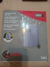 Weber Standard BBQ Charcoal Gray Grill Cover 7451 34" x 30" New Open Box Sealed