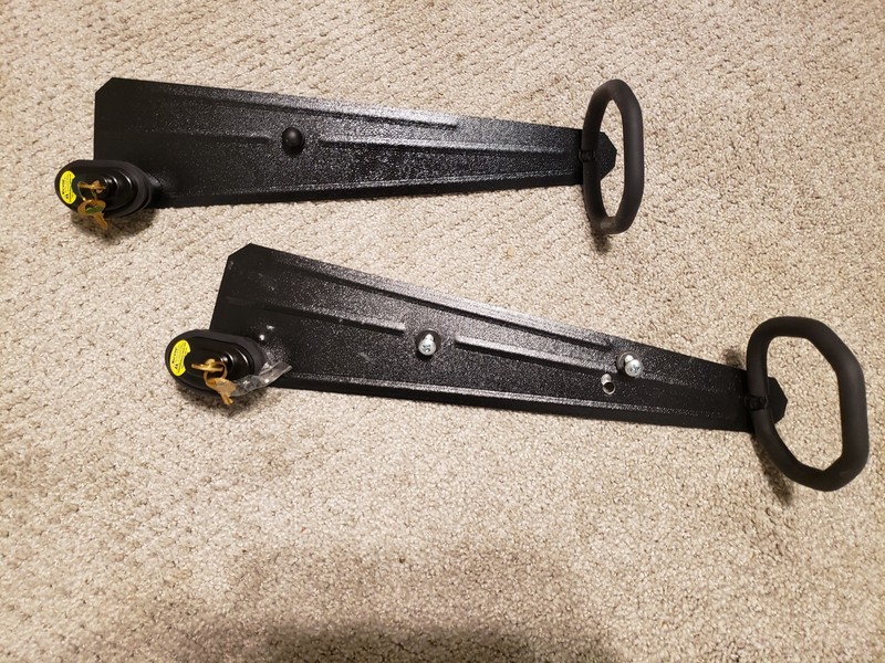Locking Rifle Display Wall Mounts 2 Pack