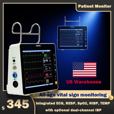 #ad US Warehouse 8quot; Screen Portable Multi parameter Vital Signs Patient Monitor $345.00