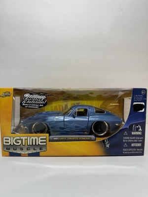 Jada Toys Big Time Muscle 1963 Chevy Corvette Sting Ray Diecast 1:24 Car