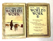 RARE Vintage April & Aug 1912 ~ The World's Work Magazine ~ Many Ads & Articles