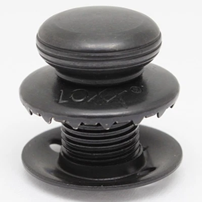 LOXX® Oberteil glater Kopf mit 10 mm Gewinde - Messing schwarz verchromt Plane