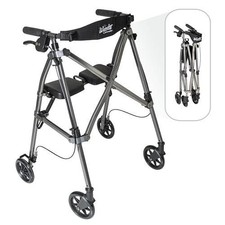 Stander Rollator Walker with Seat Lightweight 4 Wheel Walker Folding