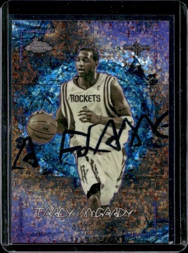 2025-26 Topps Chrome Cactus Jack Tracy McGrady La Flame Purple Mini-Diamond #/75