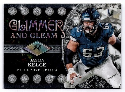 2024 Topps Resurgence - Glimmer and Gleam Jason Kelce #GG-21 Eagles