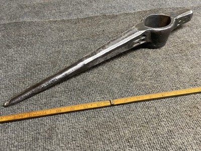 Vintage Warwood Long Pick Hammer Mining 4-91 Date 6 Lbs USA 