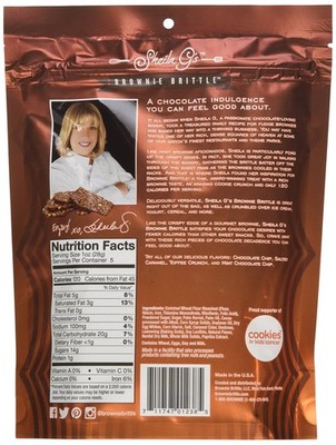 (Pack of 18) Sheila G's Brownie Brittle Sea Salt Caramel Crumble Cookie 5 Oz