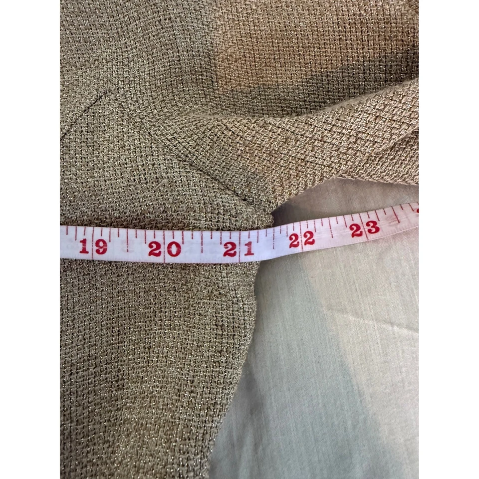 Chaqueta tejida texturizada metálica Etro Milano IT 46 (US 10-12) Hecha en Italia Foto 4 de 4