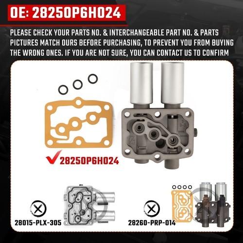 Se adapta a solenoide de cambio lineal doble transmisión Honda Accord y junta Luketibiget - Imagen 5 de 17