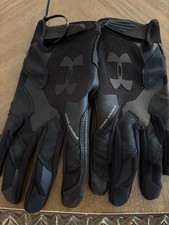 Under Armour  Black Gloves Softball Baseball Mens SZ XL