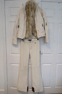 Wunderschöne Vintage 2003 Runway Ralph Lauren Skijacke Hose UVP 2.000 $ Größe S