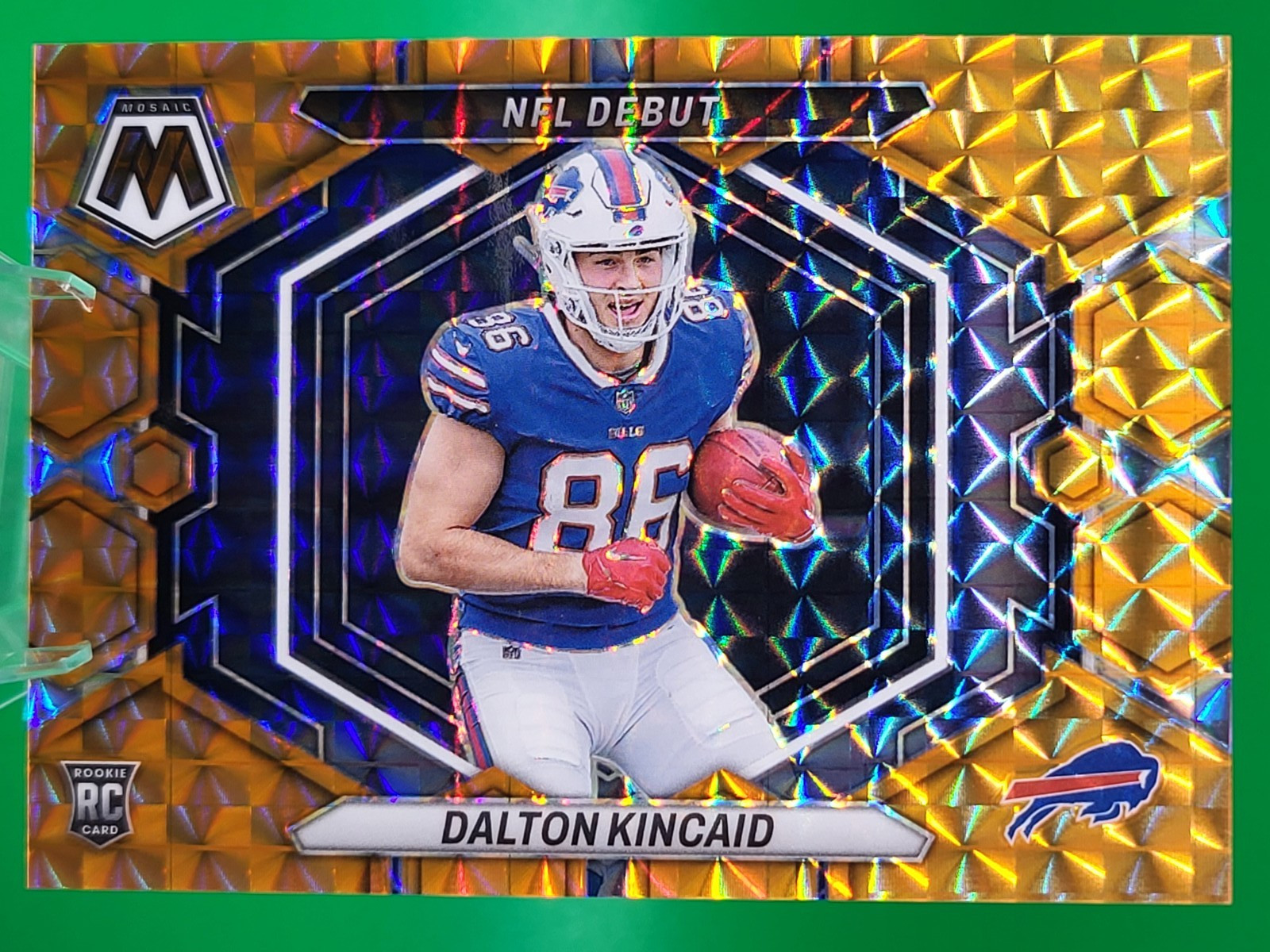 2023 Panini Mosaic - NFL Debut Orange Mosaic Prizm #ND-20 Dalton Kincaid /199