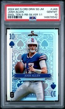 2024 Wild Card 5 Card Draw Josh Allen Silver Rainbow 1/1 PSA 10 Gem Mint