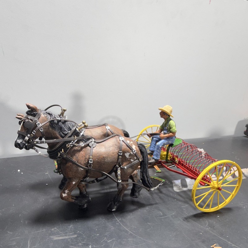 Lowell Davis Signed #23 Horse Drawn Hay Rake Limited Edition w/ Original Box