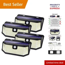 Ultra Bright 2500 Lumen Solar Powered Motion Lights -  Waterproof Set of 4