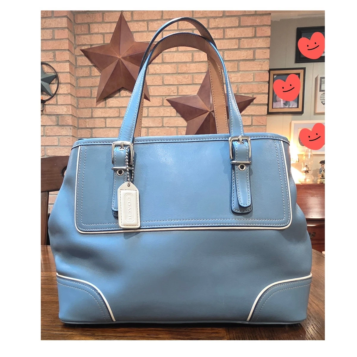 Coach Hampton Tote Blue Bags & Handbags for Women for sale | eBay