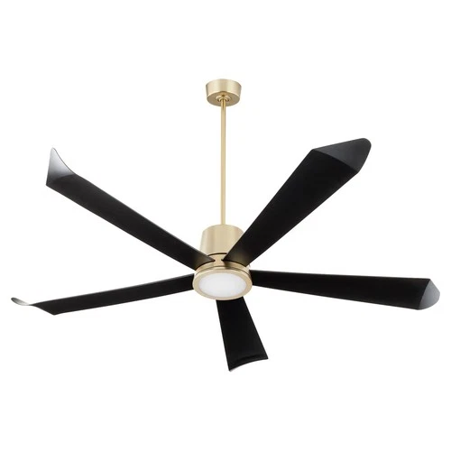Aged Brass 72"Patio Fan from the Rova Collection - Picture 2 of 3