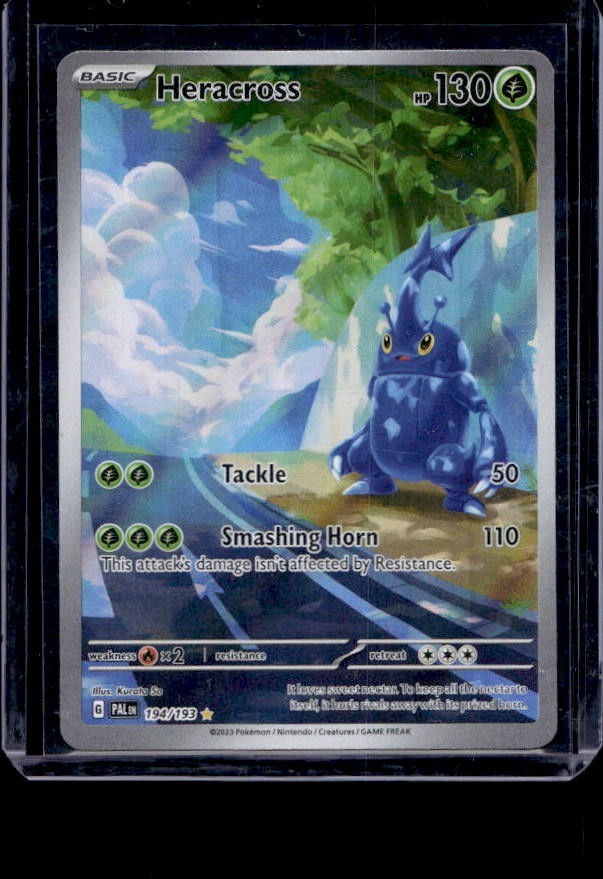 Pokemon Card Heracross 194/193 Paldea Evolved Holo Illustration Rare