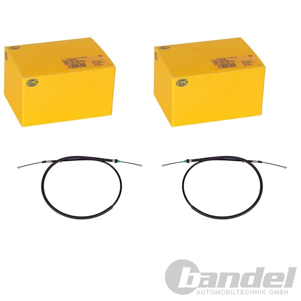 2X Hella Handbremsseile Passend FüR Peugeot 206-image