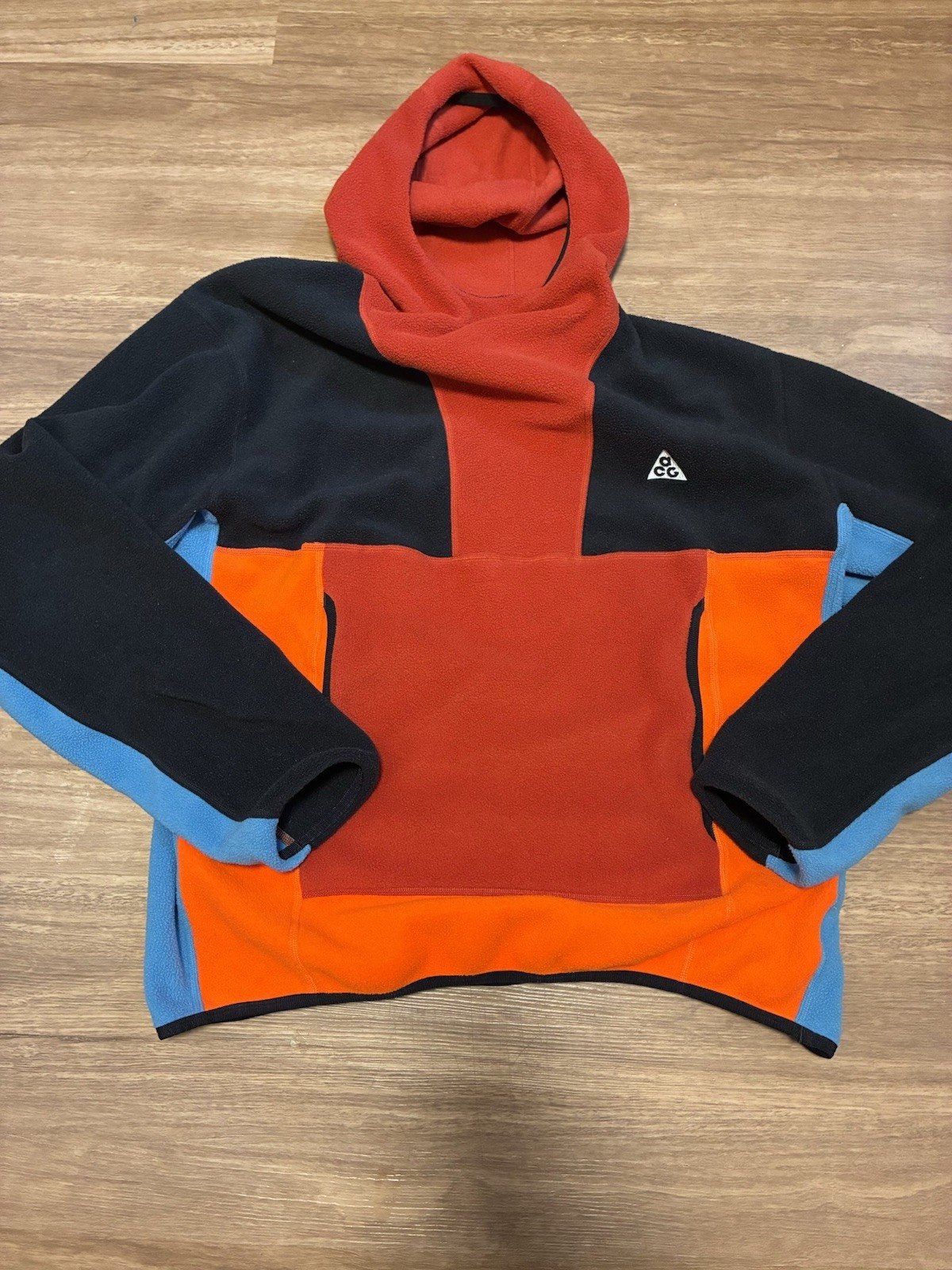 Nike Men's ACG Polartec Wolf Tree Fleece Pullover Red Size Large