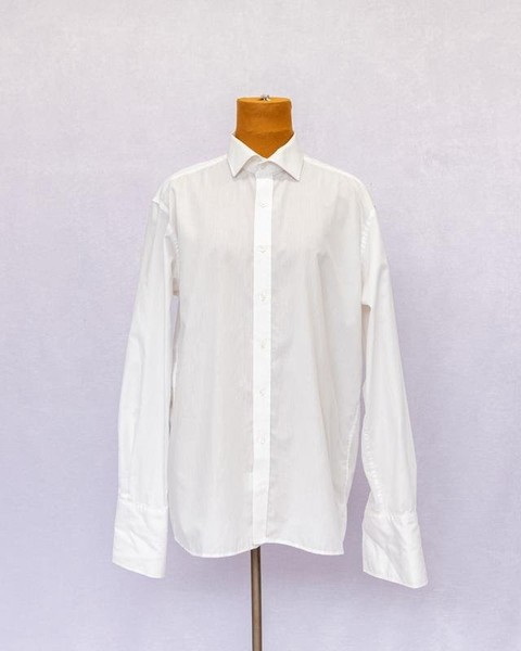 Men ETERNA Shirt White Cotton 42