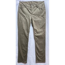 Talbots Flawless pants Women 4 Petite Olive Green straight Ankle Ladies