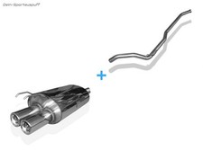 Fox Komplettanlage ab Kat Renault Twingo 1 Typ C06 Bj.93-07 2x70mm rund mit Abs.